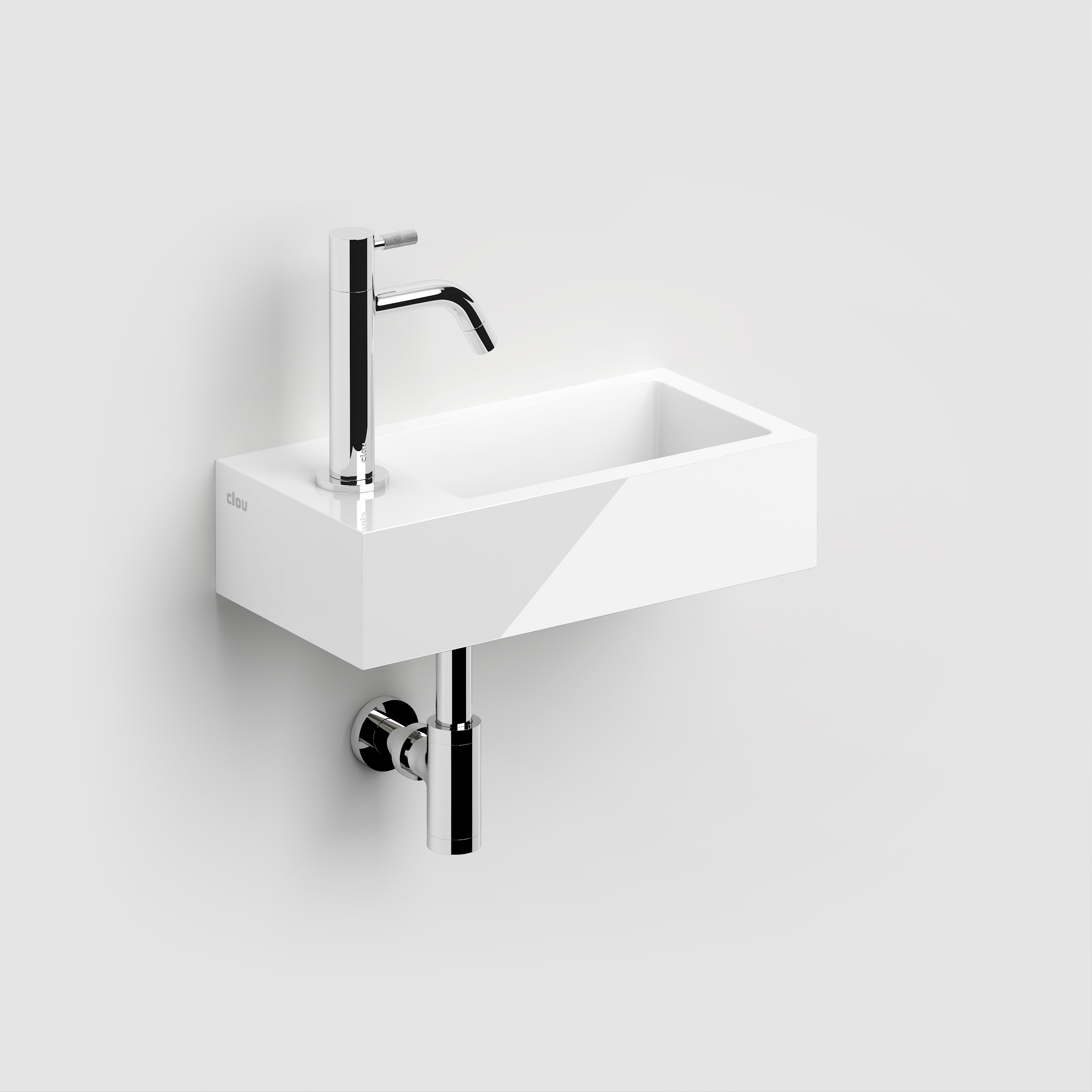 Clou Flush 3 fontein 36cm voorbew. kraangat links min. marmer CL 03.08032